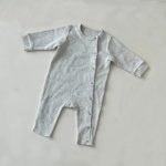 【66-90cm】ロンパース ベビー 韓国風 ナチュラル 無地 - 画像 (6)