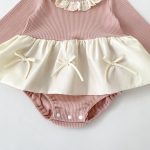 【66-90cm】ロンパース 可愛い 蝶結び ピンク ベビー服 - 画像 (14)