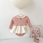 【66-90cm】ロンパース 可愛い 蝶結び ピンク ベビー服 - 画像 (6)