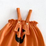 【66-90cm】サロペット＆帽子 かぼちゃ 可愛い ベビー服 - 画像 (14)
