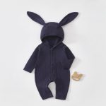 【66-100cm】カバーオール ベビー うさ耳帽 お出かけに - 画像 (5)