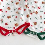 【66-90cm】ロンパース ベビー クリスマス柄 長袖 3点セット - 画像 (14)