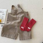 【80-130cm】ワイドサロペット 女の子 ワークテイスト 無地 - 画像 (12)