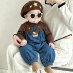 【73-100cm】サロペット&シャツ ベビー ゆったり おしゃれ - 画像 (3)
