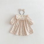 【66-130cm】ロンパースorワンピース 女の子 姉妹服 フラワー柄 - 画像 (6)