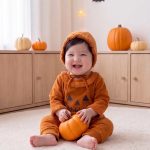 【66-90cm】オールインワン ベビー かぼちゃ ハロウィン - 画像 (3)