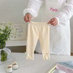 【73-100cm】レギンス ベビー リボン付き スウィート - 画像 (11)