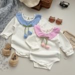 【66-90cm】ロンパース ベビー おしゃれ チューリップ フリル - 画像 (3)