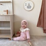 【66-80cm】ロンパース ベビー 韓国風 可愛い フリル襟 - 画像 (12)
