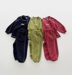 【73-120cm】セットアップ キッズ服 カジュアル スポーツ ステッチ - 画像 (6)