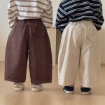 【80-150cm】パンツ キッズ 無地 ベーシック