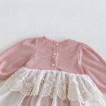 【66-90cm】ロンパース ベビー レイヤード レース - 画像 (9)