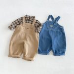【80-130cm】シャツorサロペット 男の子 ワンプリント デニム - 画像 (6)
