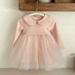 【73-100cm】ワンピース 女の子 チュール 韓国風 - 画像 (5)