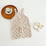 【66-90cm】サロペット ベビー コーデュロイ 花柄 - 画像 (3)