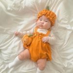 【66-90cm】ロンパース ベビー ハロウィン かぼちゃ - 画像 (4)