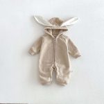 【66-90cm】ロンパース ベビー もこもこ ウサギ - 画像 (5)