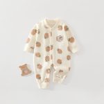 【59-90cm】ロンパース ベビー イチゴ柄 かわいい - 画像 (4)