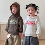 【80-150cm】トップス 女の子 帽子付き 英字 - 画像 (5)