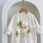 【66-90cm】ロンパース ベビー アヒルロゴ クリーム - 画像 (9)