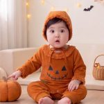 【66-90cm】オールインワン ベビー かぼちゃ ハロウィン - 画像 (2)