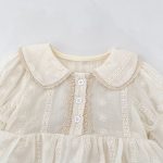 【66-90cm】ロンパース プリンセス フラワー 刺繡 ベビー服 - 画像 (11)