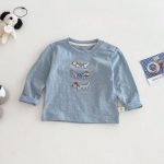 【73-120cm】長袖Tシャツ キッズ 犬柄 ワッペン ゆったり - 画像 (17)