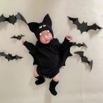 【66-100cm】セットアップ ロンパース 蝙蝠形ハロウィン - 画像 (7)