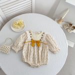 【66-130cm】ロンパースorワンピース 女の子 姉妹服 蝶結び 花柄 - 画像 (3)