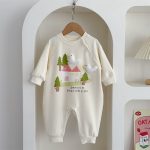 【66-90cm】ロンパース ベビー アヒルロゴ クリーム - 画像 (8)