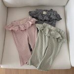 【予約販売】【70-120cm】フレアパンツ チェック柄 女の子 リラックス - 画像 (3)