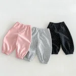 【80-130cm】セットアップ 女の子 リボン ドット - 画像 (4)