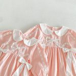 【66-130cm】ロンパースorワンピース 女の子 姉妹服 蝶結び付き かわいい - 画像 (17)