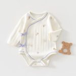 【52-73cm】ロンパース ナチュラル リブ 肌に優しい ベビー服 - 画像 (4)
