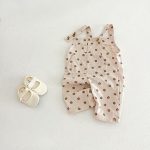 【66-90cm】サロペット ベビー コーデュロイ 花柄 - 画像 (2)