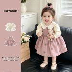 【73-120cm】ワンピースセット 女の子 可愛い フラワー - 画像 (6)