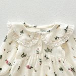 【66-100cm】ロンパース ベビー プリンセス 花柄 - 画像 (9)