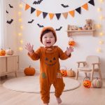 【66-90cm】オールインワン ベビー かぼちゃ ハロウィン - 画像 (6)
