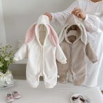 【66-90cm】ロンパース ベビー もこもこ ウサギ - 画像 (8)