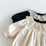 【66-90cm】長袖ロンパース ベビー 可愛い襟 お出かけに - 画像 (12)