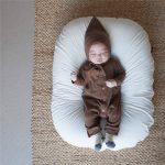 【66-90cm】ロンパース ベビー ダブルポケット 無地 - 画像 (2)