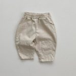 【73-100cm】ワイドパンツ ベビー 無地 ベーシック カジュアル - 画像 (5)