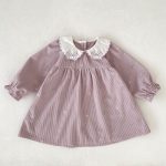 【66-130cm】ワンピースorロンパース 女の子 刺繍 姉妹服 コーデュロイ - 画像 (16)