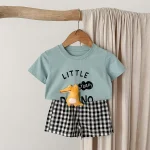 【80-120cm】セットアップ ベビー 恐竜 プリント かわいい - 画像 (11)