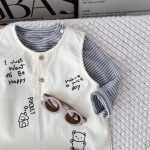 【73-100cm】セットアップ ベビー 英字 ロゴ シンプル - 画像 (13)