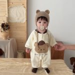 【66-100cm】ロンパース ベビー ビッグベア 暖かい - 画像 (2)