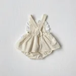 【66-90cm】ロンパース ベビー 韓国風 レース フリル - 画像 (15)