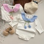 【66-90cm】ロンパース ベビー おしゃれ チューリップ フリル - 画像 (4)