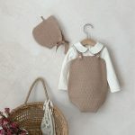 【66-90cm】ロンパース ベビー 韓国風 レトロ 無地 - 画像 (4)