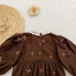 【66-130cm】ロンパースorワンピース 姉妹コーデ 刺繍 コーデュロイ - 画像 (11)